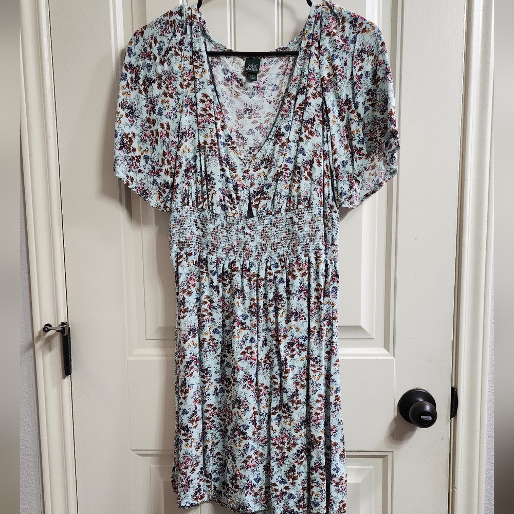 Blue floral dress